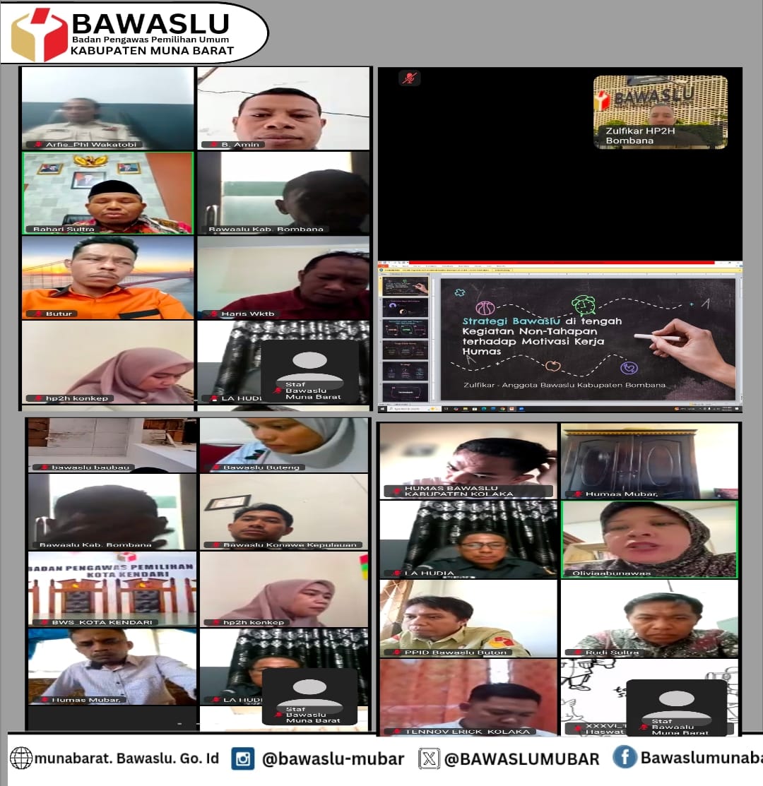 Nogbrol Kamis Strategi Bawaslu di Masa Non Tahapan terhadap Motivasi Kerja Humas”